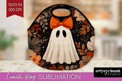 Cute Ghost Lunch Bag - Spooky Halloween Lunch Bug PNG Product Image 1