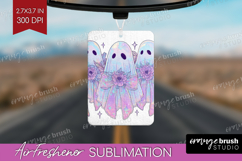 Cute Ghost Air Freshener PNG - Spooky Halloween PNG Product Image 1