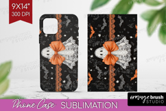 Cute Ghost Phone Case PNG - Spooky Halloween Case PNG Product Image 1