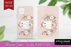 Cute Ghost Phone Case PNG - Spooky Halloween Case PNG Product Image 1