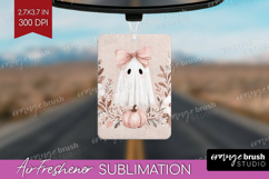 Cute Ghost Air Freshener PNG - Spooky Halloween PNG Product Image 1