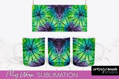 Halloween Tie Dye Coffee Mug Sublimation - Spooky Mug Wrap Product Image 1