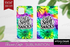 Sarcastic Halloween Quote Phone Case PNG - Tie Dye Case PNG Product Image 1