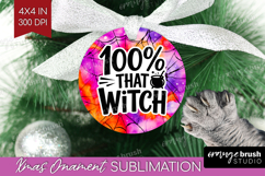 Sarcastic Halloween Quote Ornament PNG - Tie Dye PNG Product Image 1