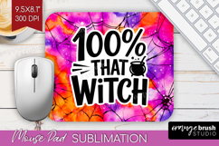 Sarcastic Halloween Quote Mouse Pad Sublimation - Tie Dye Product Image 1