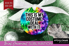 Sarcastic Halloween Quote Ornament PNG - Tie Dye PNG Product Image 1