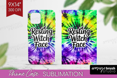 Sarcastic Halloween Quote Phone Case PNG - Tie Dye Case PNG Product Image 1
