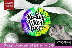 Sarcastic Halloween Quote Ornament PNG - Tie Dye PNG Product Image 1