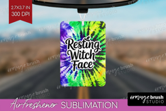 Sarcastic Halloween Quote Air Freshener PNG - Tie Dye PNG Product Image 1
