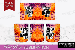 Sarcastic Halloween Quote Mug Wrap - Tie Dye Mug PNG Product Image 1