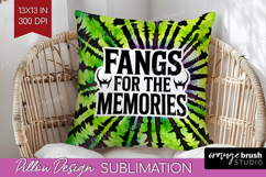 Sarcastic Halloween Quote Pillow Sublimation - Tie Dye Cover Product Image 1