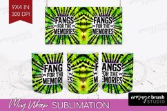 Sarcastic Halloween Quote Mug Wrap - Tie Dye Mug PNG Product Image 1