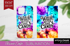 Sarcastic Halloween Quote Phone Case PNG - Tie Dye Case PNG Product Image 1