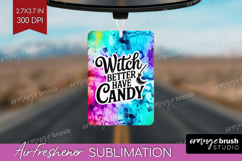 Sarcastic Halloween Quote Air Freshener PNG - Tie Dye PNG Product Image 1