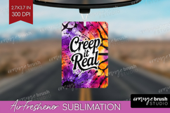 Sarcastic Halloween Quote Air Freshener PNG - Tie Dye PNG Product Image 1