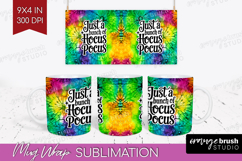 Sarcastic Halloween Quote Mug Wrap - Tie Dye Mug PNG Product Image 1