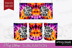 Sarcastic Halloween Quote Mug Wrap - Tie Dye Mug PNG Product Image 1