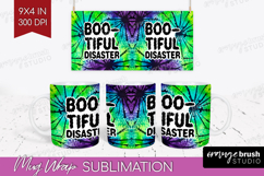 Sarcastic Halloween Quote Mug Wrap - Tie Dye Mug PNG Product Image 1