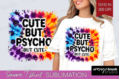 Sarcastic Halloween Quote Square Tshirt Background - Tie Dye Product Image 1