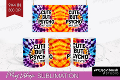 Sarcastic Halloween Quote Mug Wrap - Tie Dye Mug PNG Product Image 1