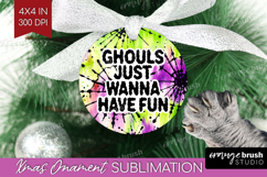 Sarcastic Halloween Quote Ornament PNG - Tie Dye PNG Product Image 1