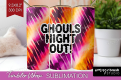 Sarcastic Halloween Quote Tumbler Wrap - Tie Dye Tumbler PNG Product Image 1