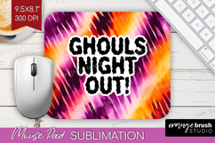 Sarcastic Halloween Quote Mouse Pad Sublimation - Tie Dye Product Image 1