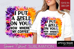 Sarcastic Halloween Quote Square Tshirt Background - Tie Dye Product Image 1