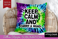 Sarcastic Halloween Quote Pillow Sublimation - Tie Dye Cover Product Image 1