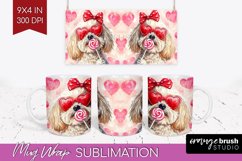 Havanese Valentine Mug Wrap Valentines Day Mug PNG Product Image 1