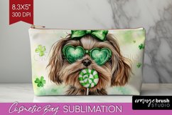 Havanese St. Patricks Day Dog Cosmetic Bag Dog Makeup Bag Product Image 1