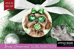 Havanese St. Patricks Day Dog Ornament PNG Dog PNG Product Image 1