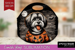 Havanese Dog Lunch Bag Halloween Lunch Bug PNG Sublimation Product Image 1