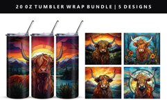 20oz Tumbler Wrap | Sublimation PNG Bundle Product Image 4