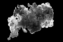 Ink black color smoke blot on Png transparent Product Image 1