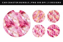 Alcohol Ink Keychain And Car Coaster Sublimation Design Product Image 1