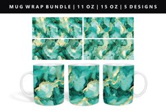 Alcohol Ink 11oz, 15oz Mug Sublimation | Mug Wrap PNG Product Image 1