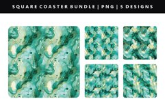 Alcohol Ink Square Coaster Design | Square Coaster PNG Product Image 1
