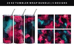 Alcohol Ink 20oz Tumbler Wrap | Sublimation PNG Design Product Image 1