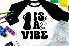 1 Is A Vibe SVG - 1st Birthday Retro - One Birthday Boy PNG Product Image 4