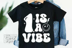 1 Is A Vibe SVG - 1st Birthday Retro - One Birthday Boy PNG Product Image 5