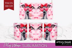 Italian Greyhound Valentine Mug Wrap Valentines Day Mug PNG Product Image 1