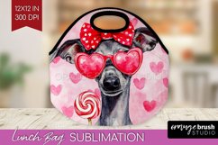 Italian Greyhound Valentine Lunch Bag Valentines Day Lunch Product Image 1