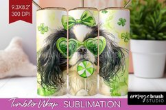 Japanese Chin St. Patricks Day Dog Tumbler Wrap Dog Tumbler Product Image 1