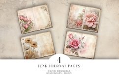 Floral Chic Junk Journal Digital Paper Bi-fold Product Image 1