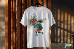 Joyful Young Girl Sublimation Clipart Product Image 3