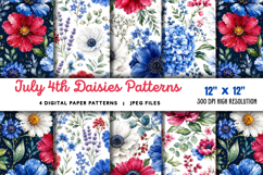 July Daisies Patterns JPG Product Image 1