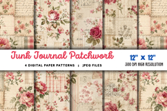 Junk Journal Patchwork Papers JPG Product Image 1