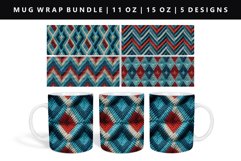 Knitted 11oz, 15oz Mug Sublimation | Mug Wrap PNG Bundle Product Image 2