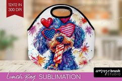 Labradoodle Dog Lunch Bag 4th Of July Lunch Bug PNG Product Image 1